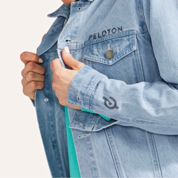 Peloton Jackets & Blazers - Peloton Together We Go Far Denim Jacket
